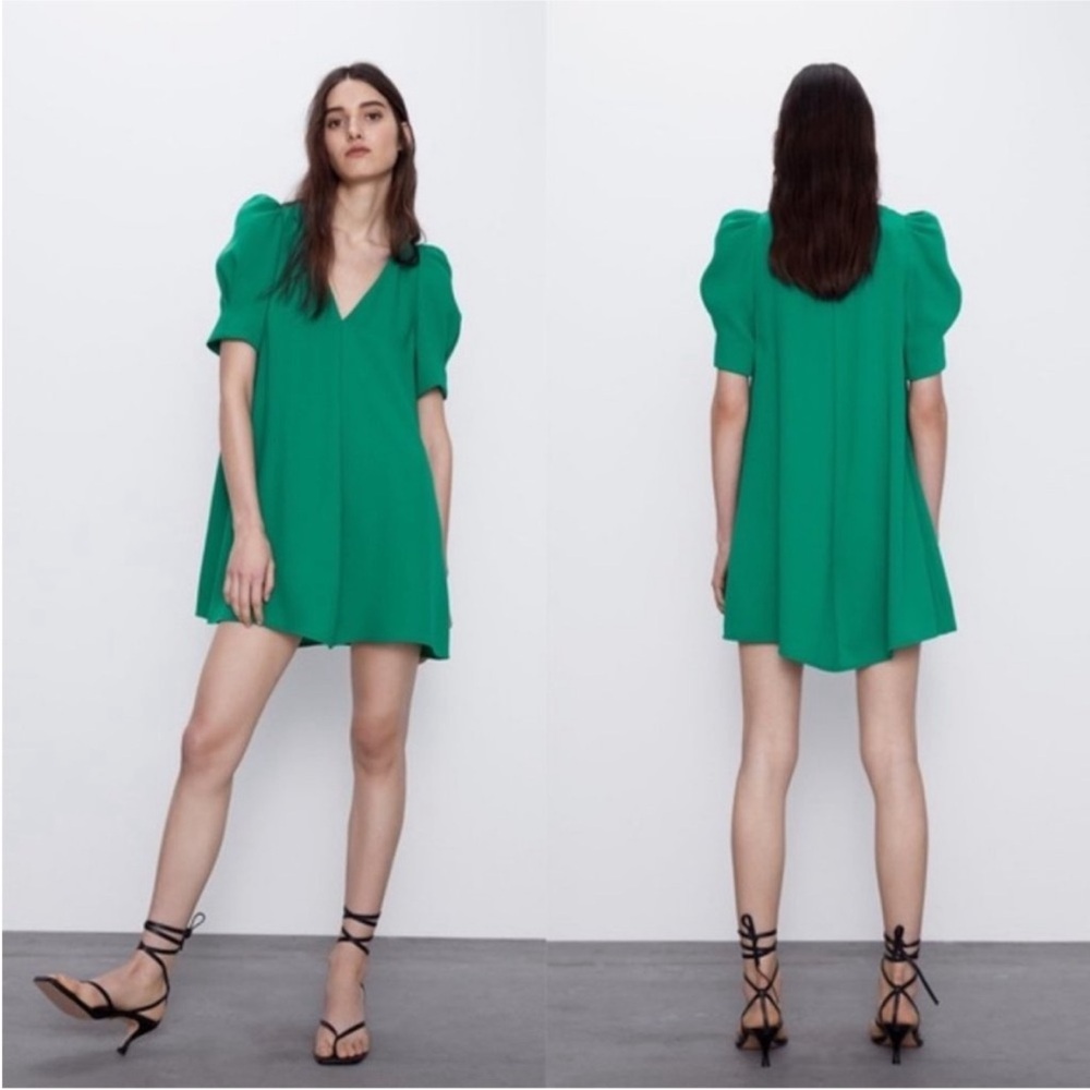 Zara Green Mini Dress